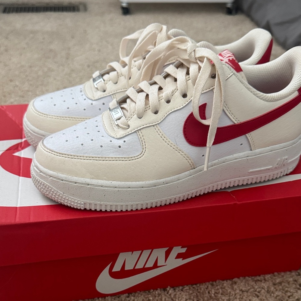 Nike Air Force 1 - White and Red Accents